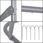 Petshop - Accesorii petshop - Jucarii animale - Jucarii educative - Poarta de fotbal din otel, 170x240cm, profil 32mm, tinta antrenament, albastru - Infinity.ro