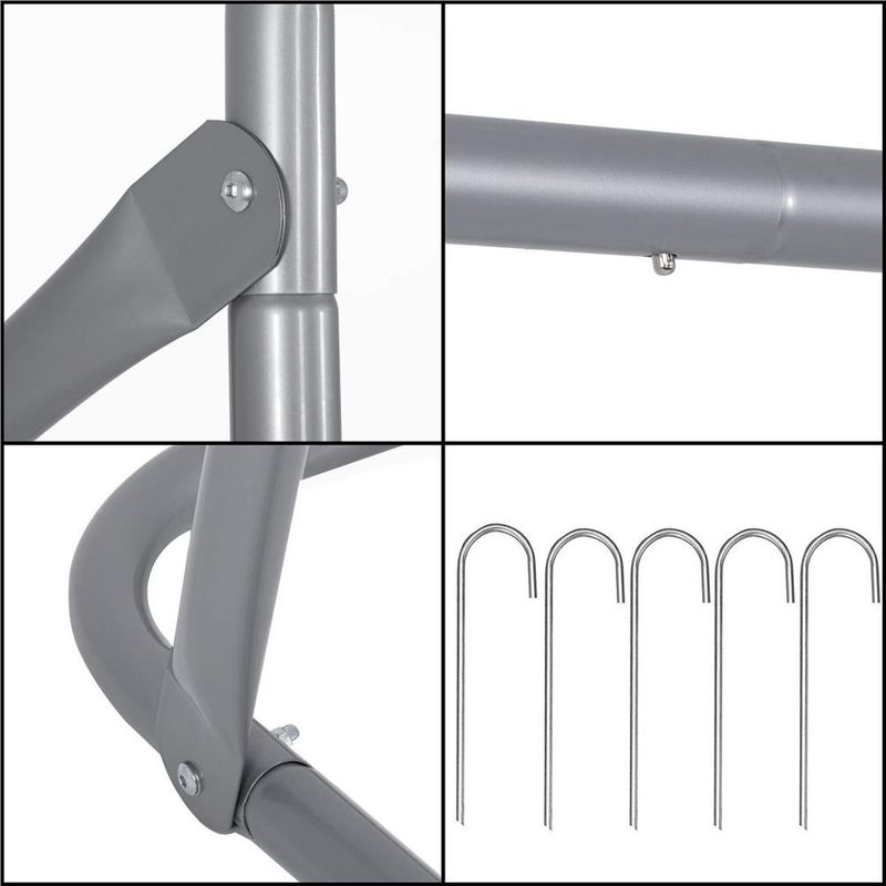 Petshop - Accesorii petshop - Jucarii animale - Jucarii educative - Poarta de fotbal din otel, 170x240cm, profil 32mm, tinta antrenament, albastru - Infinity.ro