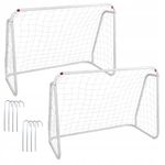 Petshop - Accesorii petshop - Jucarii animale - Jucarii educative - Set 2 porti de fotbal metalice, 96x124cm, profil 28mm, cu elemente de fixare - Infinity.ro