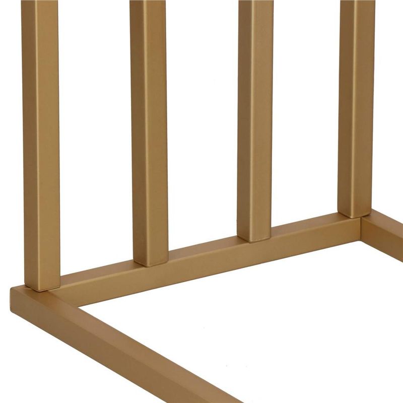 Casa si Gradina - Sanitare - Suporturi si accesorii baie - Accesorii baie - Suport metalic de baie pentru prosoape, cu 4 standuri, 96 cm, auriu mat - Infinity.ro