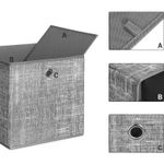 Casa si Gradina - Mobilier - Organizare si depozitare - Organizatoare pentru sertare si dulapuri - Set 6 cutii de depozitare, pliabile, din material textil, 30x30x30 cm, gri - Infinity.ro