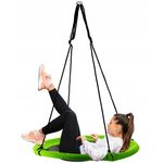 Casa si Gradina - Gradina si terasa - Balansoare si hamace - Balansoare - Leagan tip cuib Sersimo G-Line, 100cm, inaltime reglabila, 150 kg, Galben Negru - Infinity.ro