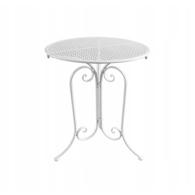 Casa si Gradina - Gradina si terasa - Mobilier exterior - Seturi mobila gradina - Set mobilier gradina metalic Elba, 2 scaune pliabile, 1 masa, alb - Infinity.ro