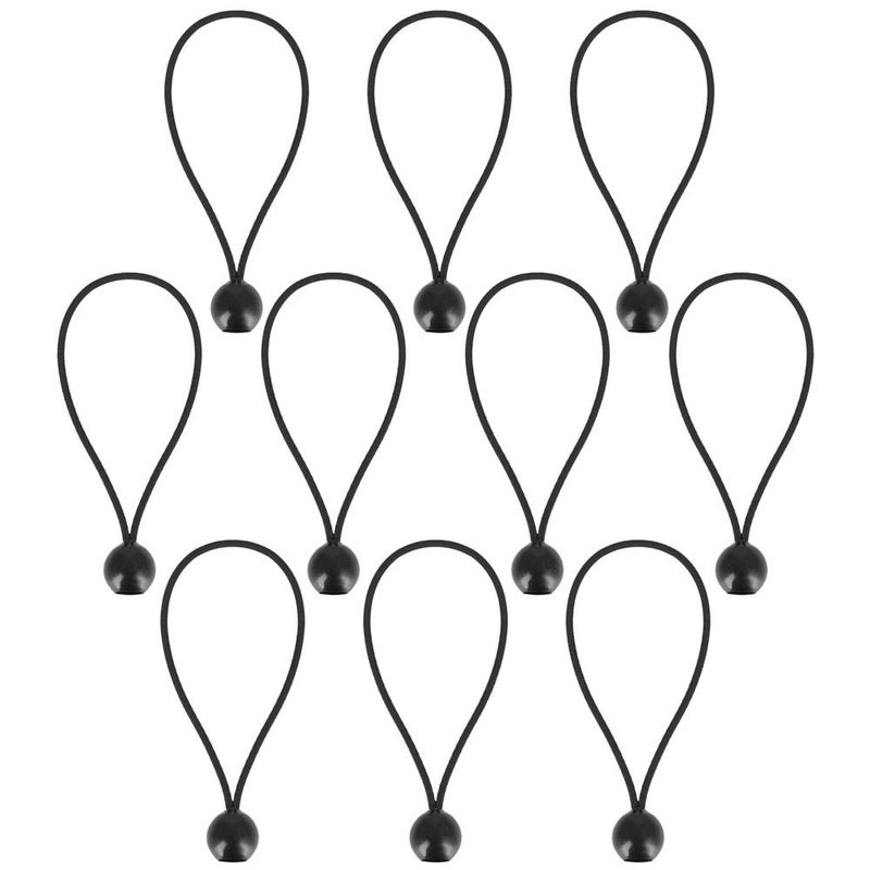 Casa si Gradina - Gradina si terasa - Umbrele si pavilioane - Umbrele - Set elastice cu bila pentru fixare prelate sau bannere, reutilizabile, 10 bucati - Infinity.ro
