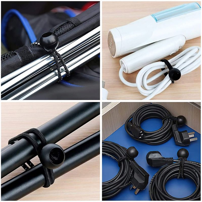 Casa si Gradina - Gradina si terasa - Umbrele si pavilioane - Umbrele - Set elastice cu bila pentru fixare prelate sau bannere, reutilizabile, 10 bucati - Infinity.ro