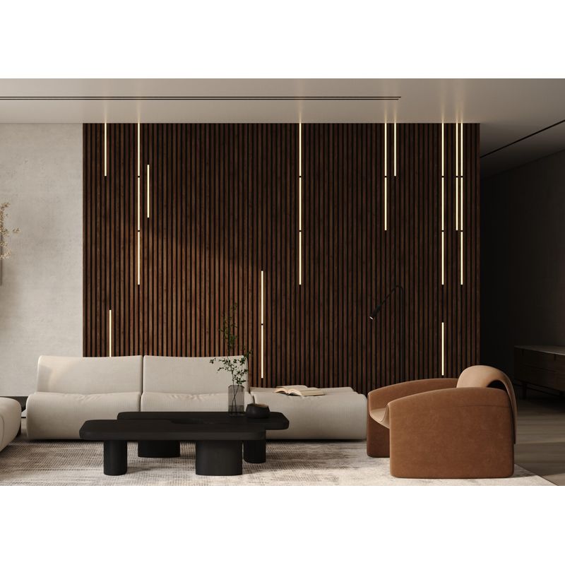 Casa si Gradina - Gradina si terasa - Garduri, panouri si accesorii - Set iluminare led pentru riflaje MDF, varianta II, 2 lampi x 1 metru, 520 lm, 5.6W, telecomanda - Infinity.ro