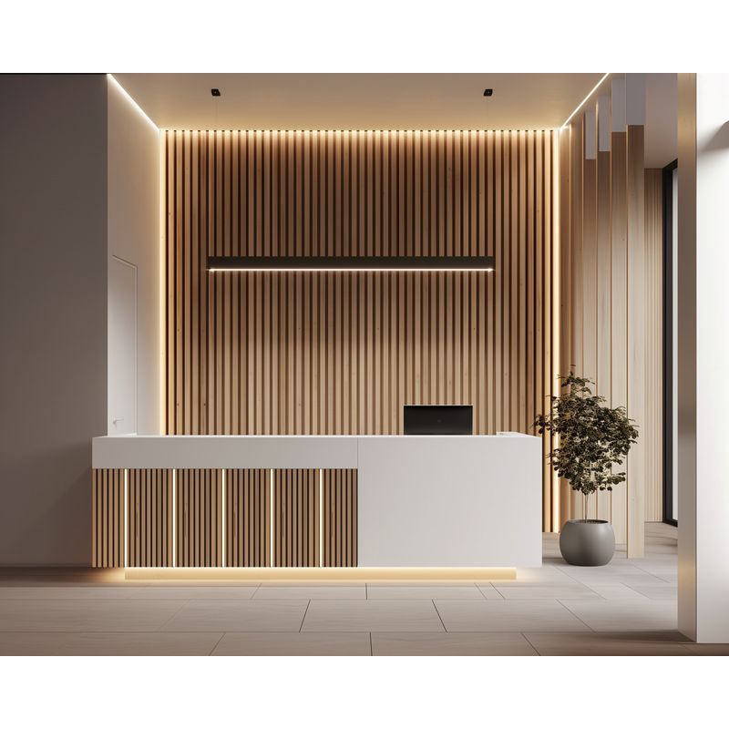 Casa si Gradina - Gradina si terasa - Garduri, panouri si accesorii - Set iluminare led pentru riflaje MDF, varianta II, 2 lampi x 1 metru, 520 lm, 5.6W, telecomanda - Infinity.ro
