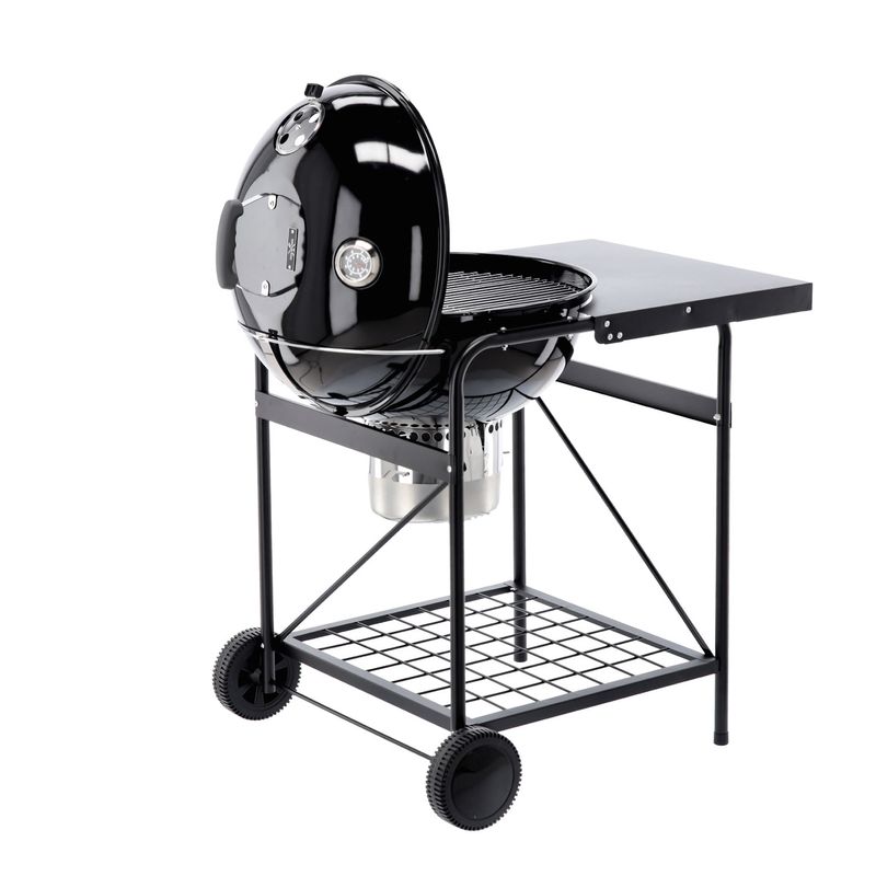 Casa si Gradina - Gradina si terasa - Gratare si accesorii - Gratare de gradina - Gratar din otel pe carbuni, cu tava pentru cenusa, capac cu termometru, 90x71x111cm - Infinity.ro