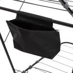 Casa si Gradina - Sanitare - Suporturi si accesorii baie - Accesorii baie - Suport rufe pliabil Atmosphera Mojave cu aripi, otel, 125x60x160 cm, gri - Infinity.ro