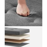 Casa si Gradina - Mobilier - Organizare si depozitare - Bancute - Bancuta depozitare pliabila cu picioare din lemn, 112 litri, textil, 110x38x40 cm, gri - Infinity.ro