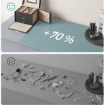 Casa si Gradina - Mobilier - Organizare si depozitare - Cutii depozitare - Cutie de bijuterii cu 3 nivele, 2 sertare, oglinda si incuietoare, 14x18x14cm, negru - Infinity.ro