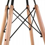 Casa si Gradina - Mobilier - Scaune si fotolii - Scaune - Set 4 scaune de bucatarie, design scandinav modern, sezut cu burete, negru - Infinity.ro