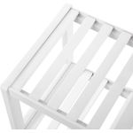 Casa si Gradina - Mobilier - Mobilier baie - Corpuri baie - Raft de depozitare din bambus, cu 2 niveluri, 26x70x33cm, alb - Infinity.ro