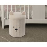 Casa si Gradina - Mobilier - Mobilier copii - Mobilier camera copiilor - Taburet pentru copii, pliabil cu spatiu depozitare, 80kg, 28×34 cm, bej - Infinity.ro