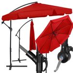 Casa si Gradina - Gradina si terasa - Umbrele si pavilioane - Umbrele - Umbrela de gradina cu brat lateral banana, cu husa, 300cm, rosu - Infinity.ro