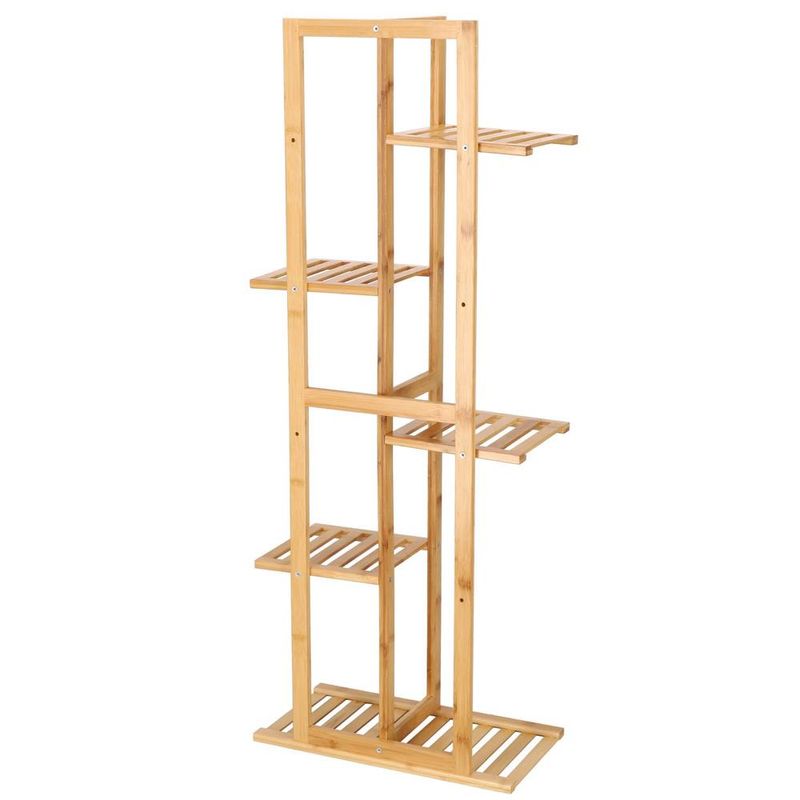 Casa si Gradina - Gradinarit si plante - Plante si ghivece - Ghivece si suporturi - Stand de flori din lemn cu 6 etajere suport GA199, 102x40cm - Infinity.ro