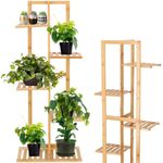 Casa si Gradina - Gradinarit si plante - Plante si ghivece - Ghivece si suporturi - Stand de flori din lemn cu 6 etajere suport GA199, 102x40cm - Infinity.ro