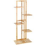 Casa si Gradina - Gradinarit si plante - Plante si ghivece - Ghivece si suporturi - Stand de flori din lemn cu 6 etajere suport GA199, 102x40cm - Infinity.ro