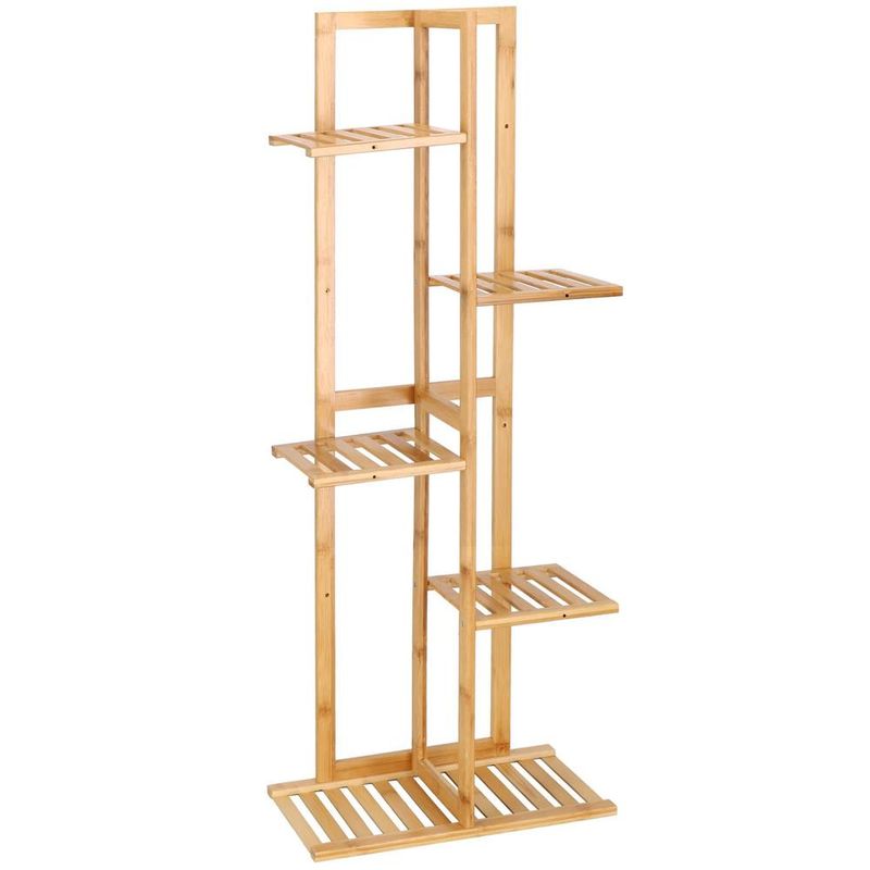 Casa si Gradina - Gradinarit si plante - Plante si ghivece - Ghivece si suporturi - Stand de flori din lemn cu 6 etajere suport GA199, 102x40cm - Infinity.ro