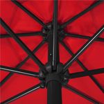 Casa si Gradina - Gradina si terasa - Umbrele si pavilioane - Umbrele - Umbrela de gradina cu brat lateral banana, cu husa, 300cm, rosu - Infinity.ro