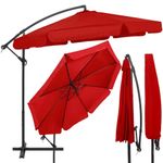 Casa si Gradina - Gradina si terasa - Umbrele si pavilioane - Umbrele - Umbrela de gradina cu brat lateral banana, cu husa, 300cm, rosu - Infinity.ro