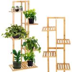 Casa si Gradina - Gradinarit si plante - Plante si ghivece - Ghivece si suporturi - Stand de flori din lemn cu 6 etajere suport GA199, 102x40cm - Infinity.ro