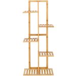 Casa si Gradina - Gradinarit si plante - Plante si ghivece - Ghivece si suporturi - Stand de flori din lemn cu 6 etajere suport GA199, 102x40cm - Infinity.ro