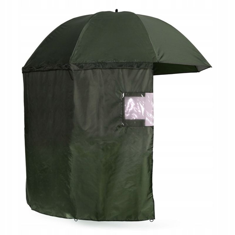 Casa si Gradina - Gradina si terasa - Umbrele si pavilioane - Umbrele - Umbrela pescuit 200x220 cm, inchidere completa cu perete detasabil, reglabil, otel si Oxford impermeabil, verde - Infinity.ro