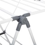 Casa si Gradina - Sanitare - Suporturi si accesorii baie - Accesorii baie - Uscator rufe 5Five Sinai cu lungime de uscare 15 m, otel si polipropilena, 150x61x96 cm, gri - Infinity.ro