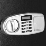 Casa si Gradina - Mobilier - Organizare si depozitare - Cutii depozitare - Seif electronic standard cu cifru si cheie, 350x500x360 mm, Otel, Negru - Infinity.ro