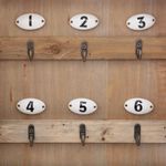 Casa si Gradina - Mobilier - Organizare si depozitare - Cutii depozitare - Cutie de chei Atmosphera Ornella cu 8 carlige si usa din sticla, 26x38 cm, natur - Infinity.ro