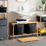 Casa si Gradina - Sanitare - Suporturi si accesorii baie - Accesorii baie - Gratar baie 5Five Bamboo din bambus natural, 53x36 cm, bej - Infinity.ro