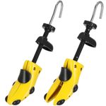 Casa si Gradina - Mobilier - Organizare si depozitare - Organizatoare pentru sertare si dulapuri - Set 2 sanuri pentru largit si alungit pantofi, din plastic, marime 36-38, galben - Infinity.ro