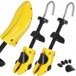 Casa si Gradina - Mobilier - Organizare si depozitare - Organizatoare pentru sertare si dulapuri - Set 2 sanuri pentru largit si alungit pantofi, din plastic, marime 36-38, galben - Infinity.ro