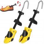 Casa si Gradina - Mobilier - Organizare si depozitare - Organizatoare pentru sertare si dulapuri - Set 2 sanuri pentru largit si alungit pantofi, din plastic, marime 36-38, galben - Infinity.ro