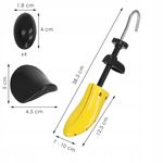 Casa si Gradina - Mobilier - Organizare si depozitare - Organizatoare pentru sertare si dulapuri - Set 2 sanuri pentru largit si alungit pantofi, din plastic, marime 36-38, galben - Infinity.ro