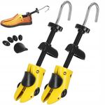 Casa si Gradina - Mobilier - Organizare si depozitare - Organizatoare pentru sertare si dulapuri - Set 2 sanuri pentru largit si alungit pantofi, din plastic, marime 36-38, galben - Infinity.ro