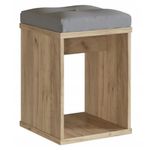 Casa si Gradina - Mobilier - Scaune si fotolii - Fotolii - Taburet pentru masuta de toaleta cu sezut confortabil, 30x30x42 cm, craft - Infinity.ro