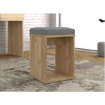 Casa si Gradina - Mobilier - Scaune si fotolii - Fotolii - Taburet pentru masuta de toaleta cu sezut confortabil, 30x30x42 cm, craft - Infinity.ro