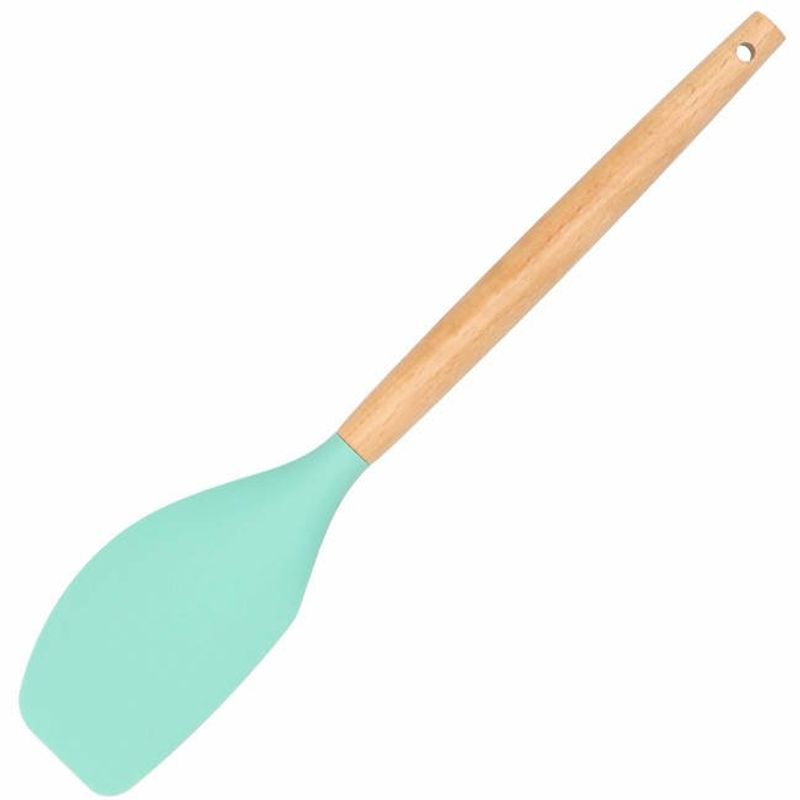 Casa si Gradina - Mobilier - Seturi de mobilier - Seturi bucatarie - Set Sersimo 12 ustensile de bucatarie din silicon termorezistent si maner din bambus, verde - Infinity.ro