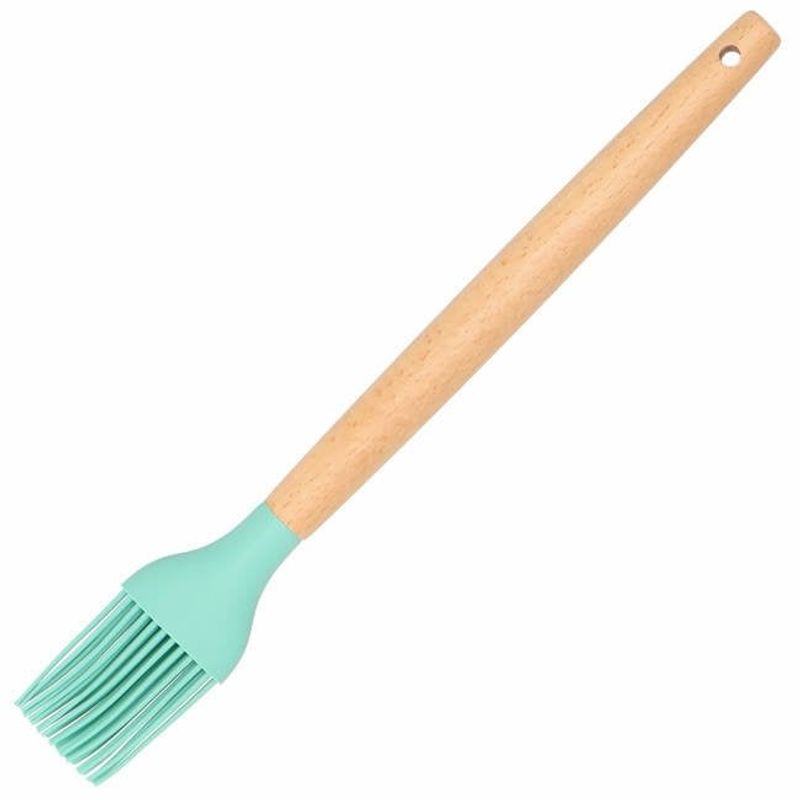 Casa si Gradina - Mobilier - Seturi de mobilier - Seturi bucatarie - Set Sersimo 12 ustensile de bucatarie din silicon termorezistent si maner din bambus, verde - Infinity.ro