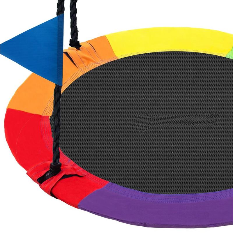 Casa si Gradina - Gradina si terasa - Balansoare si hamace - Balansoare - Leagan tip cuib 100cm, inaltime reglabila, 150 kg, Multicolor - Infinity.ro