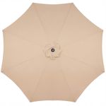 Casa si Gradina - Gradina si terasa - Umbrele si pavilioane - Umbrele - Umbrela terasa gradina, cu manivela si inclinare, diametru 300cm, Taupe - Infinity.ro