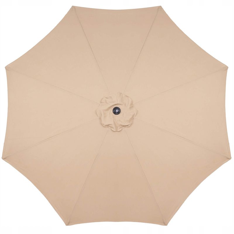 Casa si Gradina - Gradina si terasa - Umbrele si pavilioane - Umbrele - Umbrela terasa gradina, cu manivela si inclinare, diametru 300cm, Taupe - Infinity.ro