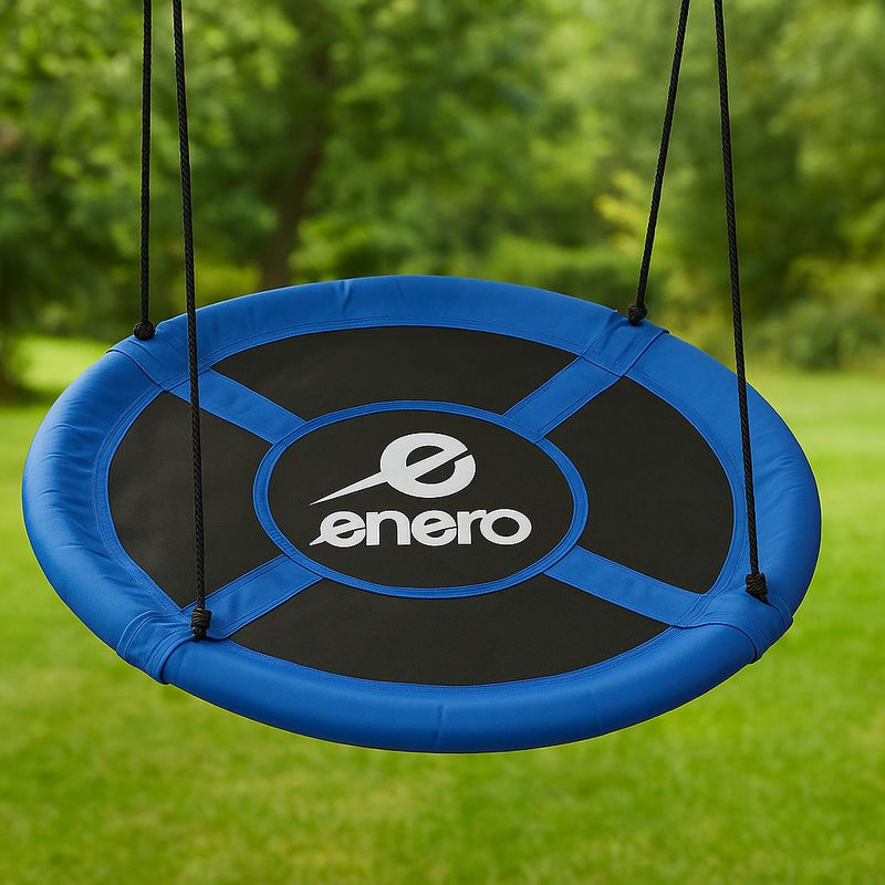 Casa si Gradina - Gradina si terasa - Balansoare si hamace - Balansoare - Leagan tip cuib, diametru XXL 110 cm, inaltime reglabila, maxim 150 kg, albastru - Infinity.ro