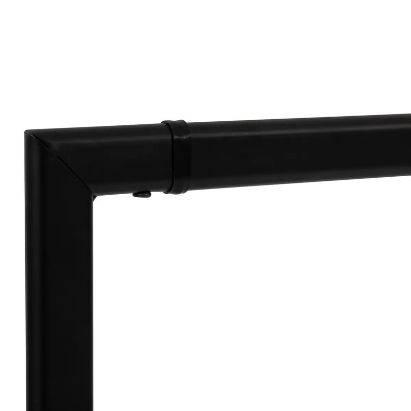 Casa si Gradina - Mobilier - Organizare si depozitare - Umerase si valeti - Suport haine 5Five Strongy cu bara dubla si roti, otel, 117x50x170 cm, negru - Infinity.ro