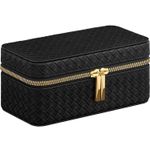 Casa si Gradina - Mobilier - Organizare si depozitare - Cutii depozitare - SONGMICS Cutie ceasuri Ronne, pentru 3 ceasuri, imitatie piele PU, 20x10x9 cm, negru - Infinity.ro