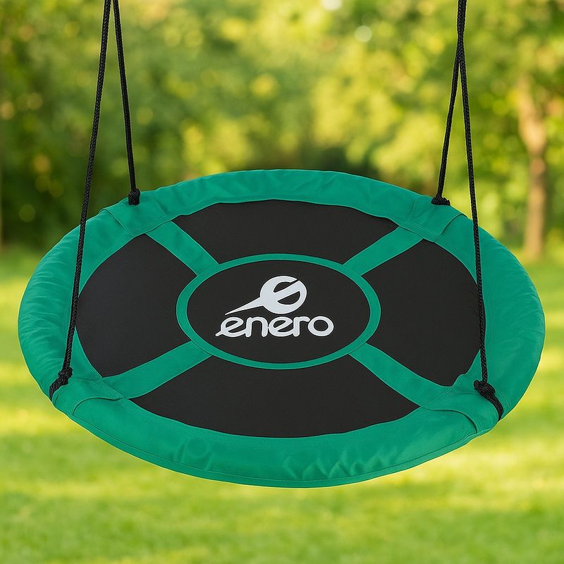 Casa si Gradina - Gradina si terasa - Balansoare si hamace - Balansoare - Leagan tip cuib, diametru XXL 110 cm, inaltime reglabila, maxim 150 kg, verde - Infinity.ro