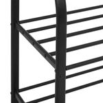 Casa si Gradina - Mobilier - Organizare si depozitare - Umerase si valeti - Suport haine 5Five Strongy cu bara dubla si roti, otel, 117x50x170 cm, negru - Infinity.ro
