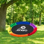 Casa si Gradina - Gradina si terasa - Balansoare si hamace - Balansoare - Leagan tip cuib, diametru XXL 110 cm, inaltime reglabila, maxim 150 kg, multicolor - Infinity.ro